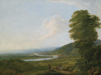 Rhine Panorama near Wiesbaden around 1790 by Unbekannt Unbekannt